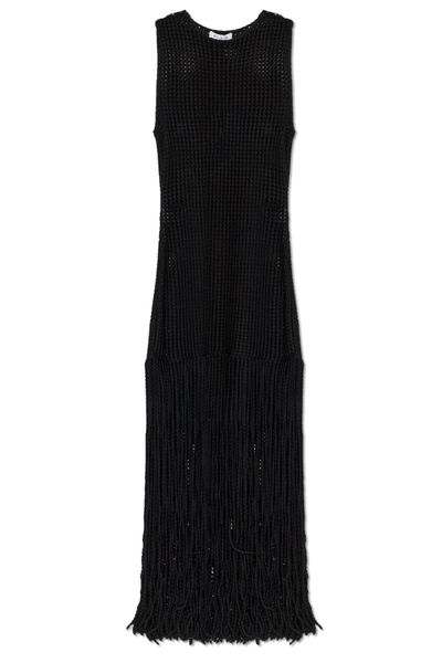 Alaïa Fringed Bead Knit Dress