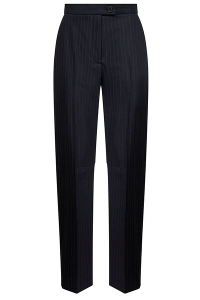 Khaite Pinstripe Straight-Leg Trousers