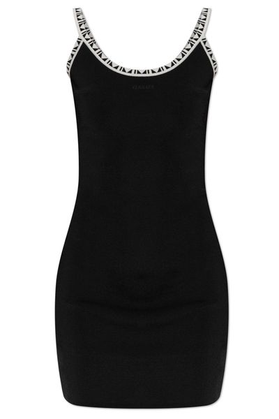 Versace Logo Trim Mini Dress