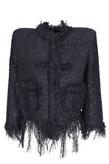 Matieres Fecales Mademoiselle Tweed Fringe Jacket