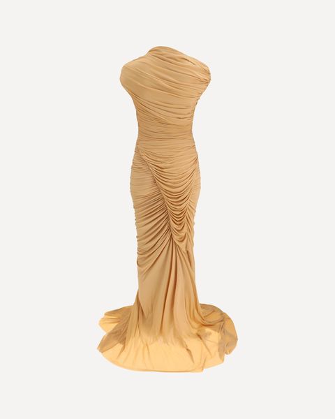 FRANCESCO MURANO Ruched Strapless Gown Dress