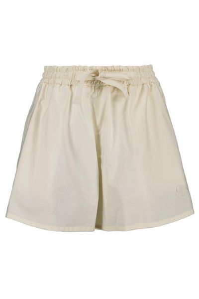 Moncler Elastic Waistband Flared Shorts
