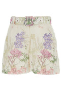 Charo Ruiz Ibiza Ibiza Pansy Floral Belted Shorts