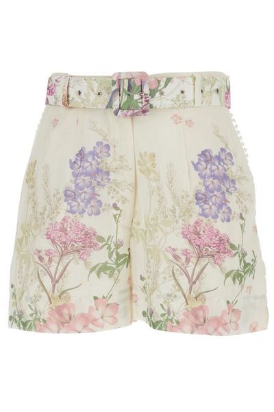 Charo Ruiz Ibiza Ibiza Pansy Floral Belted Shorts