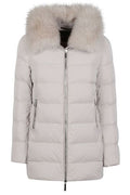 Moorer Dorado Fur Trimmed Puffer Coat