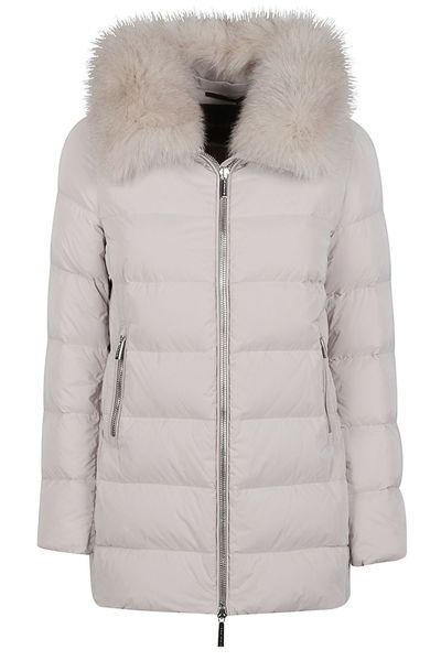 Moorer Dorado Fur Trimmed Puffer Coat