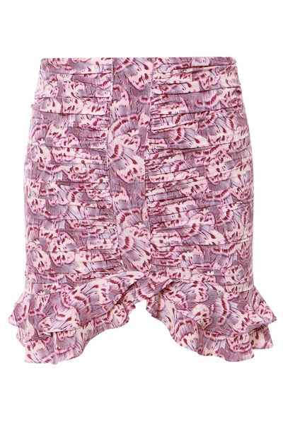 Isabel Marant Milendi Ruched Detailed Mini Skirt