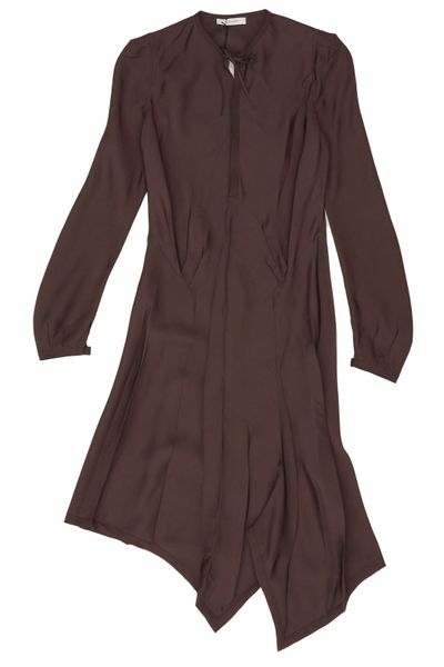 Lemaire Long-Sleeved Creased Bias Dress