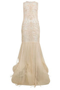 Alberta Ferretti Embroidered Mermaid Dress
