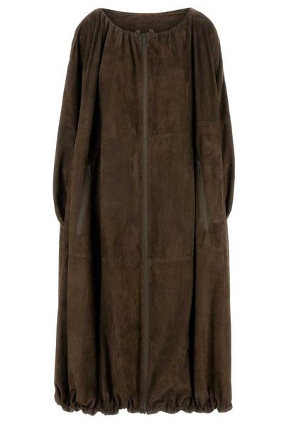 Ferragamo Leather Overcoat