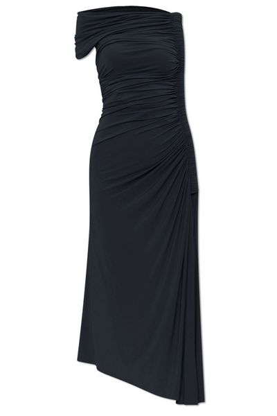 Alaïa Draped Asymmetrical Cut Dress