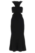 Alexander McQueen Slashed Harness Cut-Out Detailed Dress