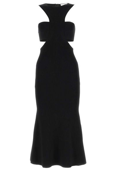 Alexander McQueen Slashed Harness Cut-Out Detailed Dress