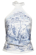 Ferragamo Printed Halterneck Top