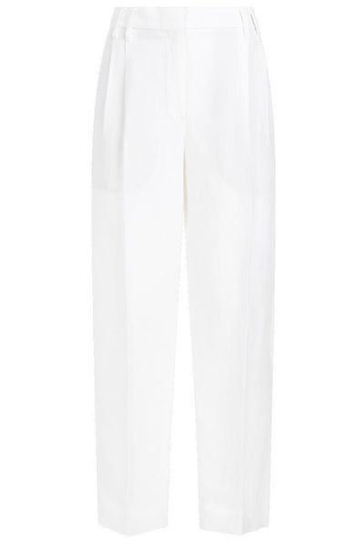 Brunello Cucinelli Pleated Straight-Leg Pants
