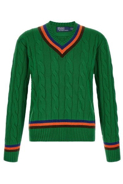 Polo Ralph Lauren Cable V-Neck Knitted Sweater
