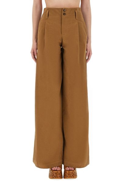 Chloé High-Waist Wide-Leg Pants