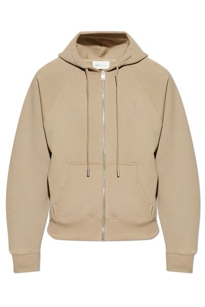 AMI Zip-Up Logo Hoodie