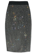 Dolce & Gabbana Embellished Calf-Length Mesh Skirt