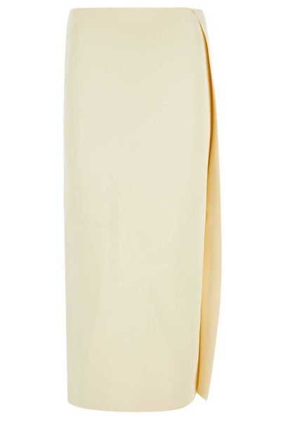 Jil Sander Mid Rise Wrap Midi Skirt