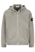 Stone Island Logo Patch Zip-Up Hoodie