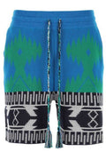 Alanui Intarsia Motif Drawstring Shorts