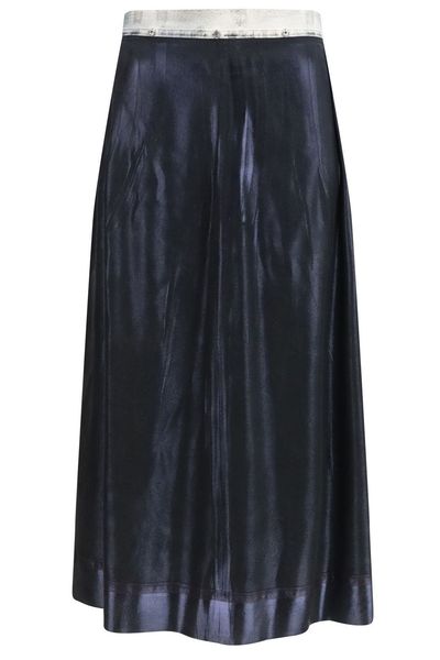 Maison Margiela Foil Treated Midi Skirt