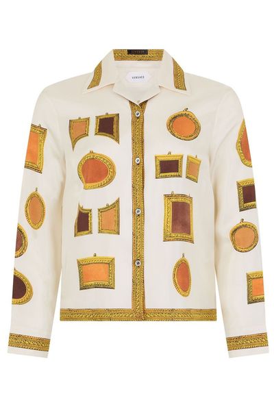Versace Pattern-Printed Twill Shirt