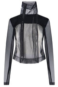 Rick Owens Tulle Zipped Blouse