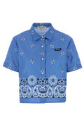 Miu Miu Pattern-Printed Short-Sleeved Shirt