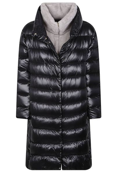 Herno Quilted High-Collar Down Coat