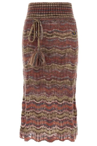 Vivienne Westwood Flora Textured Knitted Skirt