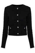 Alessandra Rich Button-Embellished Cropped Cardigan