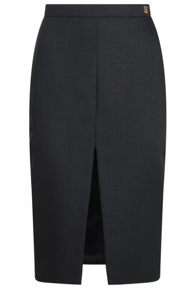 Elisabetta Franchi Front-Slit Midi Skirt