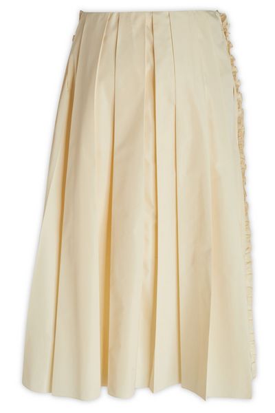 Jil Sander High-Waisted Pleated Midi Skirt