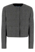 Prada Crewneck Cropped Jacket