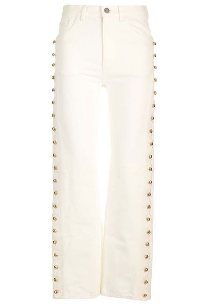 Chloé Embellished Cropped Jeans