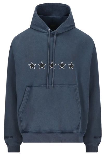 Balenciaga Star Printed Drawstring Hoodie