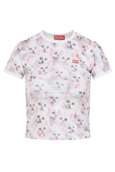 Diesel T-Unclau Printed Jersey top