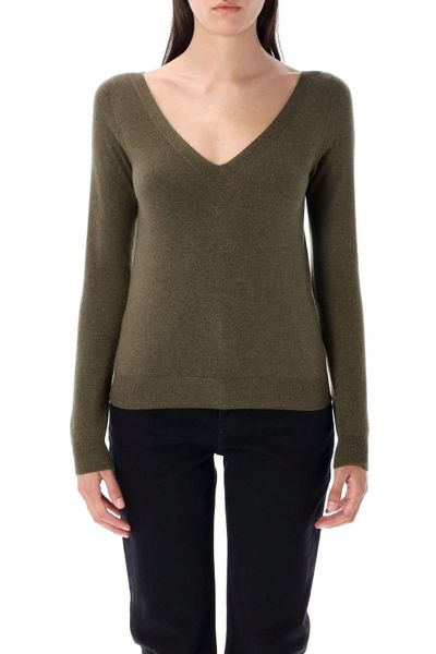 Saint Laurent V-Neck Long-Sleeved Jumper