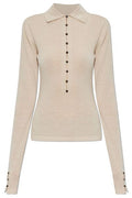 Jacquemus Knitted Long-Sleeved Polo Shirt