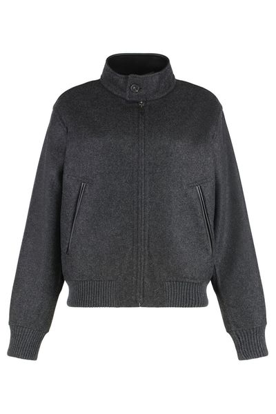 Tod's Ribbed Knit Bomber Jacket