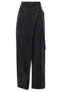 Pinko Asymmetric Wrap Wide-Leg Pants