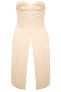 Moschino Strapless Pleated Jumpsuit