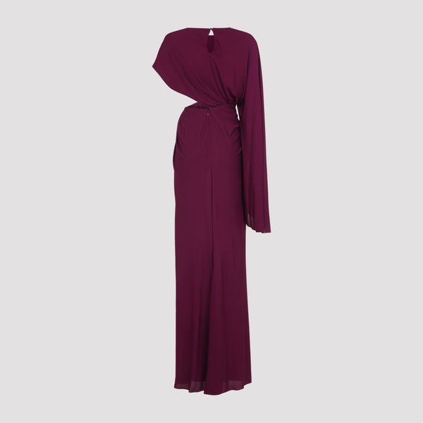 Giambattista Valli Draped Cut-Out Long Dress