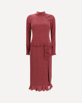Alessandra Rich Polka-Dot Bow Midi Dress