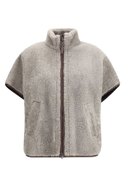 Brunello Cucinelli Zipped High Neck Jacket