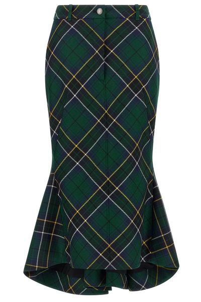 Alexander McQueen Kickback Tartan Skirt