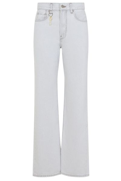 Carven Key Charm Wide-Leg Jeans