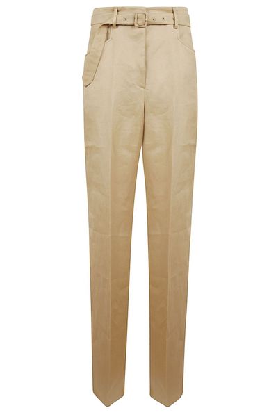 Gabriela Hearst Belted Straight-Leg Pants